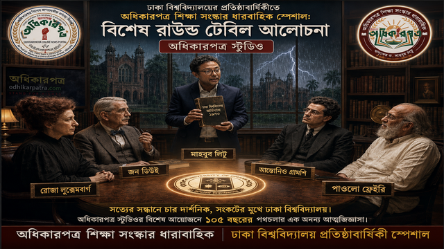 ১০৫ বছরের ঢাকা বিশ্ববিদ্যালয়: আত্মার সন্ধানে এক বিশ্ববিদ্যালয় │ চার দার্শনিকের আলোয় সংকট, স্বাধীনতা ও আগামী শতকের স্বপ্ন